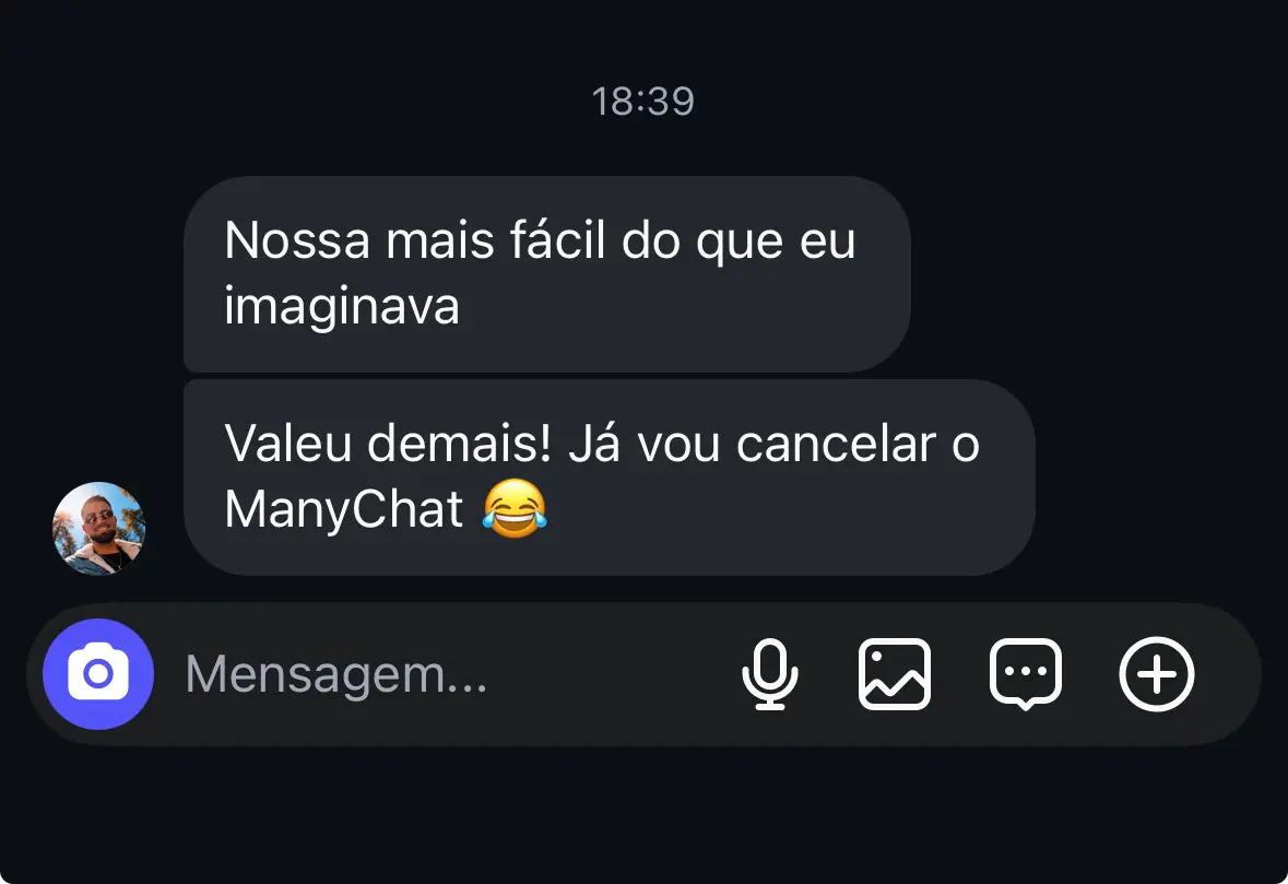 Cliente comentando o resultado depois de migrar